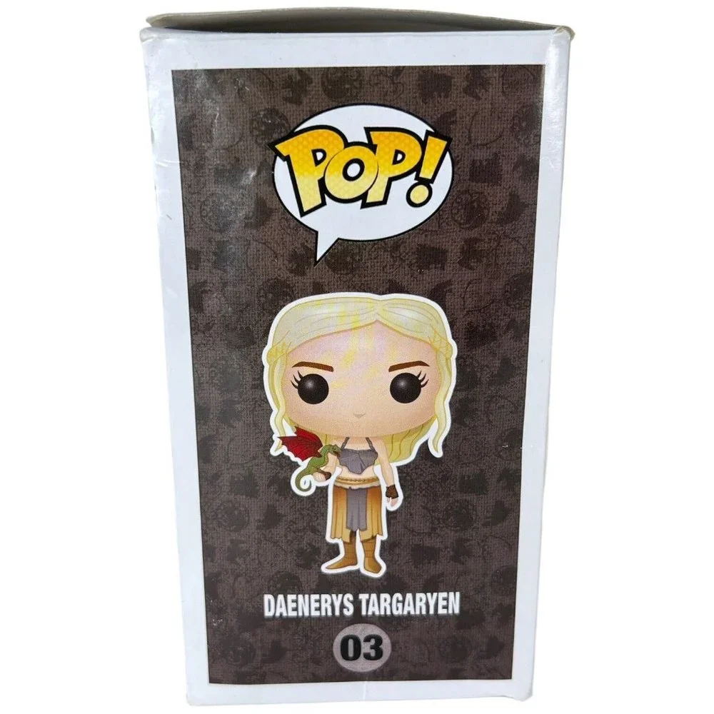 Funko Pop Game Of Thrones #03 Daenerys Targaryen Green Dragon Red Wings New Box - Picture 9 of 12